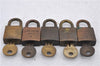 Authentic Louis Vuitton Padlock and Key 10Set Old Model LV 5109D