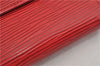 Authentic Louis Vuitton Epi Porte Monnaie Billets Cartes Credit Wallet Red 5109F