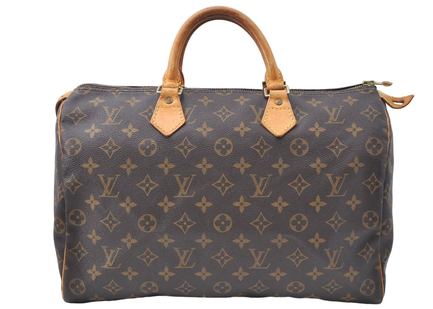 Authentic Louis Vuitton Monogram Speedy 35 Hand Boston Bag M41524 LV 5110B