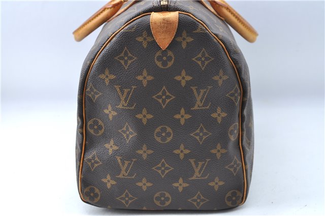 Authentic Louis Vuitton Monogram Speedy 35 Hand Boston Bag M41524 LV 5110B