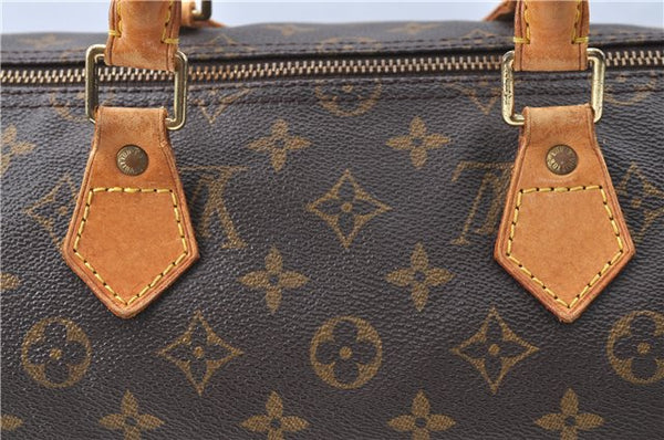 Authentic Louis Vuitton Monogram Speedy 35 Hand Boston Bag M41524 LV 5110B