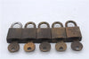 Authentic Louis Vuitton Padlock and Key 10Set Old Model LV 5110D