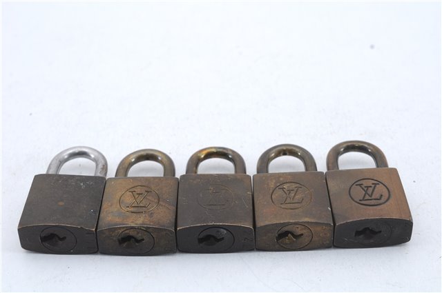 Authentic Louis Vuitton Padlock and Key 10Set Old Model LV 5110D