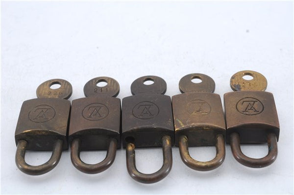 Authentic Louis Vuitton Padlock and Key 10Set Old Model LV 5110D