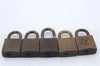 Authentic Louis Vuitton Padlock and Key 10Set Old Model LV 5110D