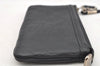 Authentic GUCCI Guccissima Horsebit Clutch Bag GG Leather 240627 Black 5110I