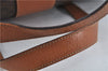 Authentic CELINE Macadam Blason Pattern Hand Bag Purse PVC Leather Brown 5111C
