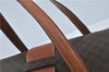 Authentic CELINE Macadam Blason Pattern Hand Bag Purse PVC Leather Brown 5111C