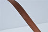Authentic CELINE Macadam Blason Pattern Hand Bag Purse PVC Leather Brown 5111C