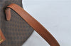 Authentic CELINE Macadam Blason Pattern Hand Bag Purse PVC Leather Brown 5111C