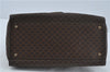 Authentic CELINE Macadam Blason Pattern Hand Bag Purse PVC Leather Brown 5111C