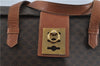 Authentic CELINE Macadam Blason Pattern Hand Bag Purse PVC Leather Brown 5111C