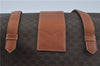 Authentic CELINE Macadam Blason Pattern Hand Bag Purse PVC Leather Brown 5111C