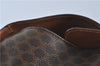 Authentic CELINE Macadam Blason Pattern Hand Bag Purse PVC Leather Brown 5111C