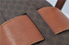 Authentic CELINE Macadam Blason Pattern Hand Bag Purse PVC Leather Brown 5111C
