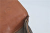 Authentic CELINE Macadam Blason Pattern Hand Bag Purse PVC Leather Brown 5111C