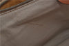 Authentic CELINE Macadam Blason Pattern Hand Bag Purse PVC Leather Brown 5111C
