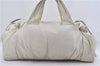 Authentic GUCCI Hysteria Crest Hand Tote Bag Leather 197021 White 5111D