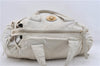 Authentic GUCCI Hysteria Crest Hand Tote Bag Leather 197021 White 5111D