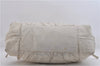 Authentic GUCCI Hysteria Crest Hand Tote Bag Leather 197021 White 5111D