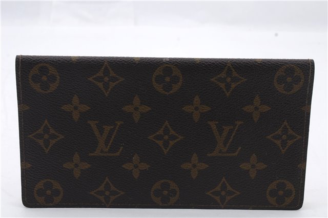 Auth LOUIS VUITTON Monogram Porte Chequier Double Long Wallet M62223 LV 5112C