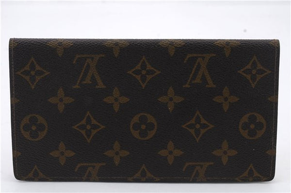 Auth LOUIS VUITTON Monogram Porte Chequier Double Long Wallet M62223 LV 5112C