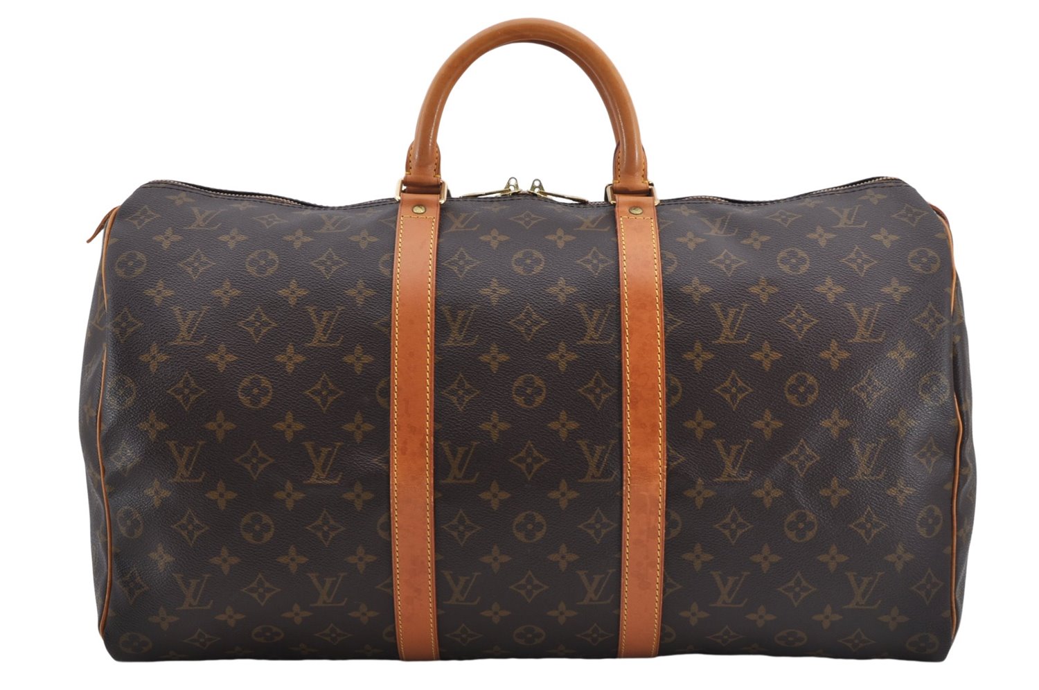 Authentic Louis Vuitton Monogram Keepall 50 Travel Boston Bag M41426 LV 5112E