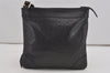 Authentic GUCCI Horsebit Motif Shoulder Crossbody Bag Leather 272396 Black 5114I