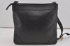 Authentic GUCCI Horsebit Motif Shoulder Crossbody Bag Leather 272396 Black 5114I