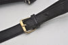 Authentic GUCCI Horsebit Motif Shoulder Crossbody Bag Leather 272396 Black 5114I