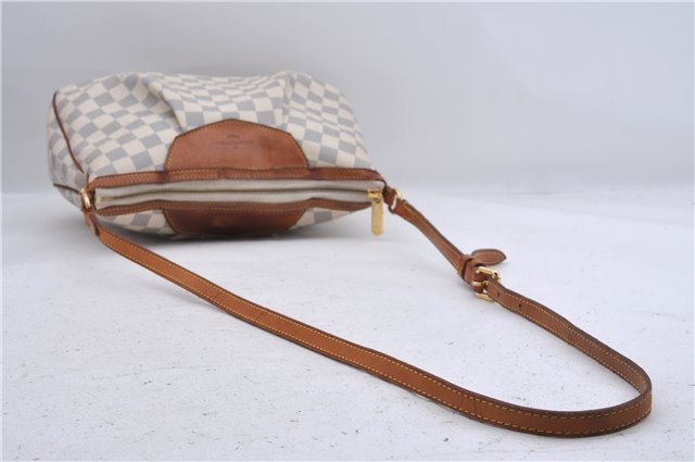 Auth Louis Vuitton Damier Azur Siracusa PM Shoulder Cross Bag N41113 LV 5117D