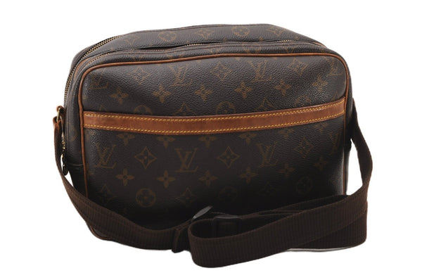 Authentic Louis Vuitton Monogram Reporter PM Shoulder Cross Bag M45254 LV 5117F