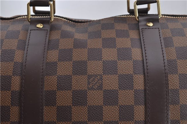 Authentic Louis Vuitton Damier Keepall 50 Travel Boston Bag N41427 LV 5119E