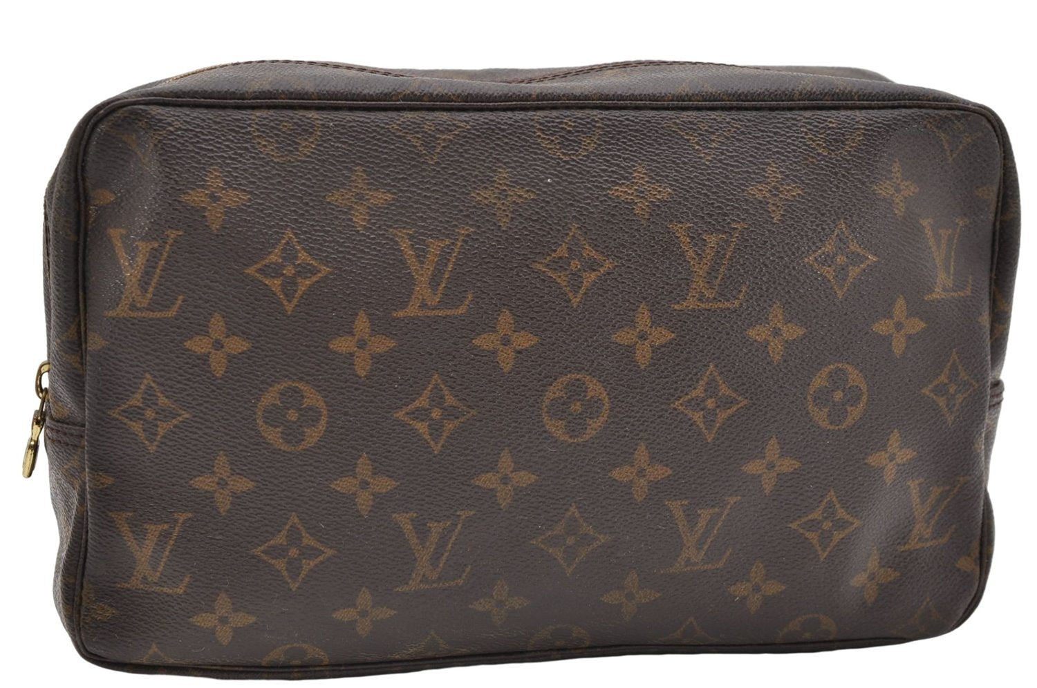 Auth Louis Vuitton Monogram Trousse Toilette 28 Clutch Hand Bag M47522 LV 5120D