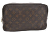 Auth Louis Vuitton Monogram Trousse Toilette 28 Clutch Hand Bag M47522 LV 5120D