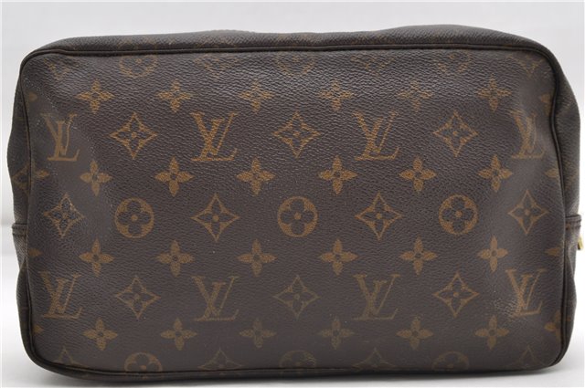 Auth Louis Vuitton Monogram Trousse Toilette 28 Clutch Hand Bag M47522 LV 5120D