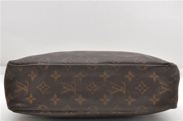Auth Louis Vuitton Monogram Trousse Toilette 28 Clutch Hand Bag M47522 LV 5120D