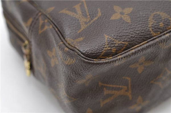 Auth Louis Vuitton Monogram Trousse Toilette 28 Clutch Hand Bag M47522 LV 5120D