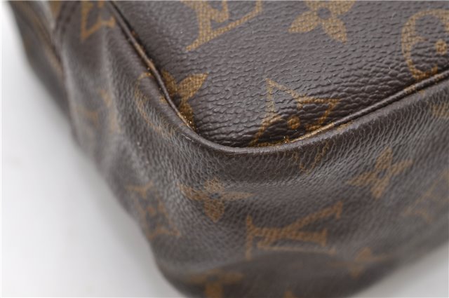 Auth Louis Vuitton Monogram Trousse Toilette 28 Clutch Hand Bag M47522 LV 5120D