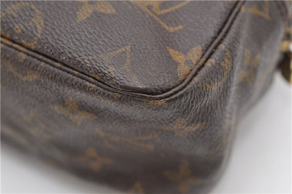 Auth Louis Vuitton Monogram Trousse Toilette 28 Clutch Hand Bag M47522 LV 5120D
