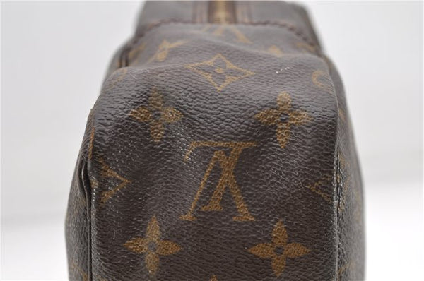 Auth Louis Vuitton Monogram Trousse Toilette 28 Clutch Hand Bag M47522 LV 5120D