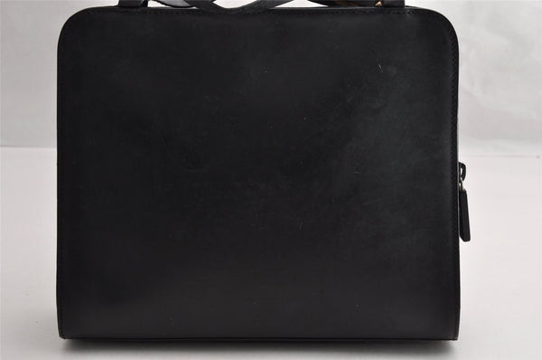 Authentic GUCCI Vintage Hand Tote Bag Purse Leather 0000812 Black 5122I