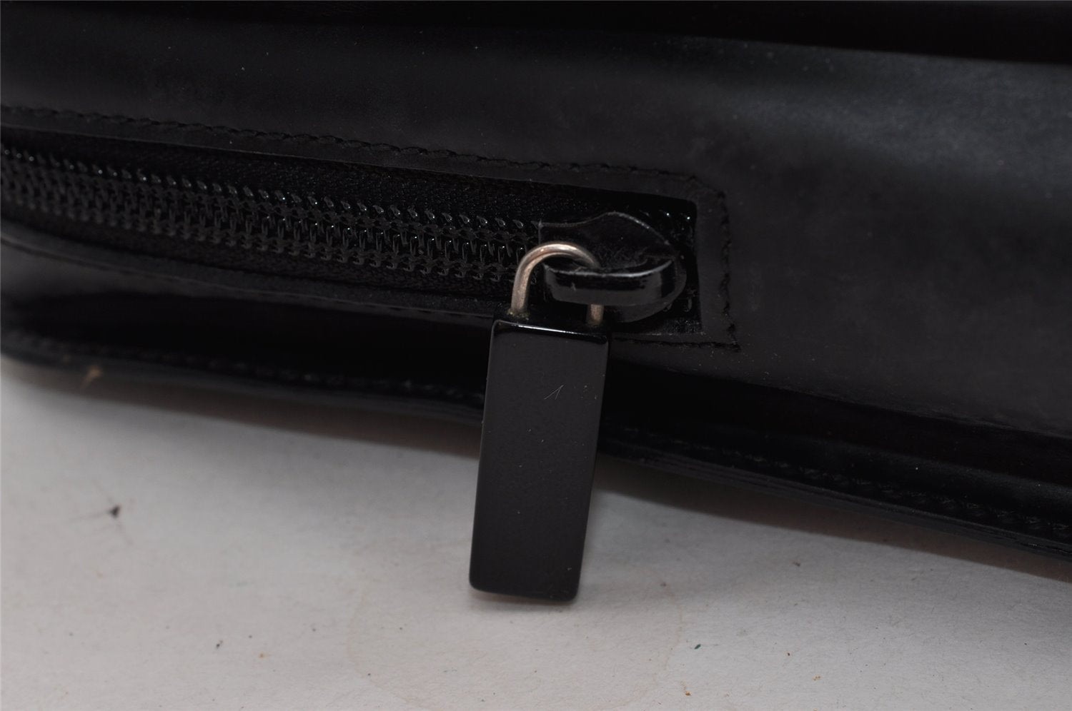 Authentic GUCCI Vintage Hand Tote Bag Purse Leather 0000812 Black 5122I