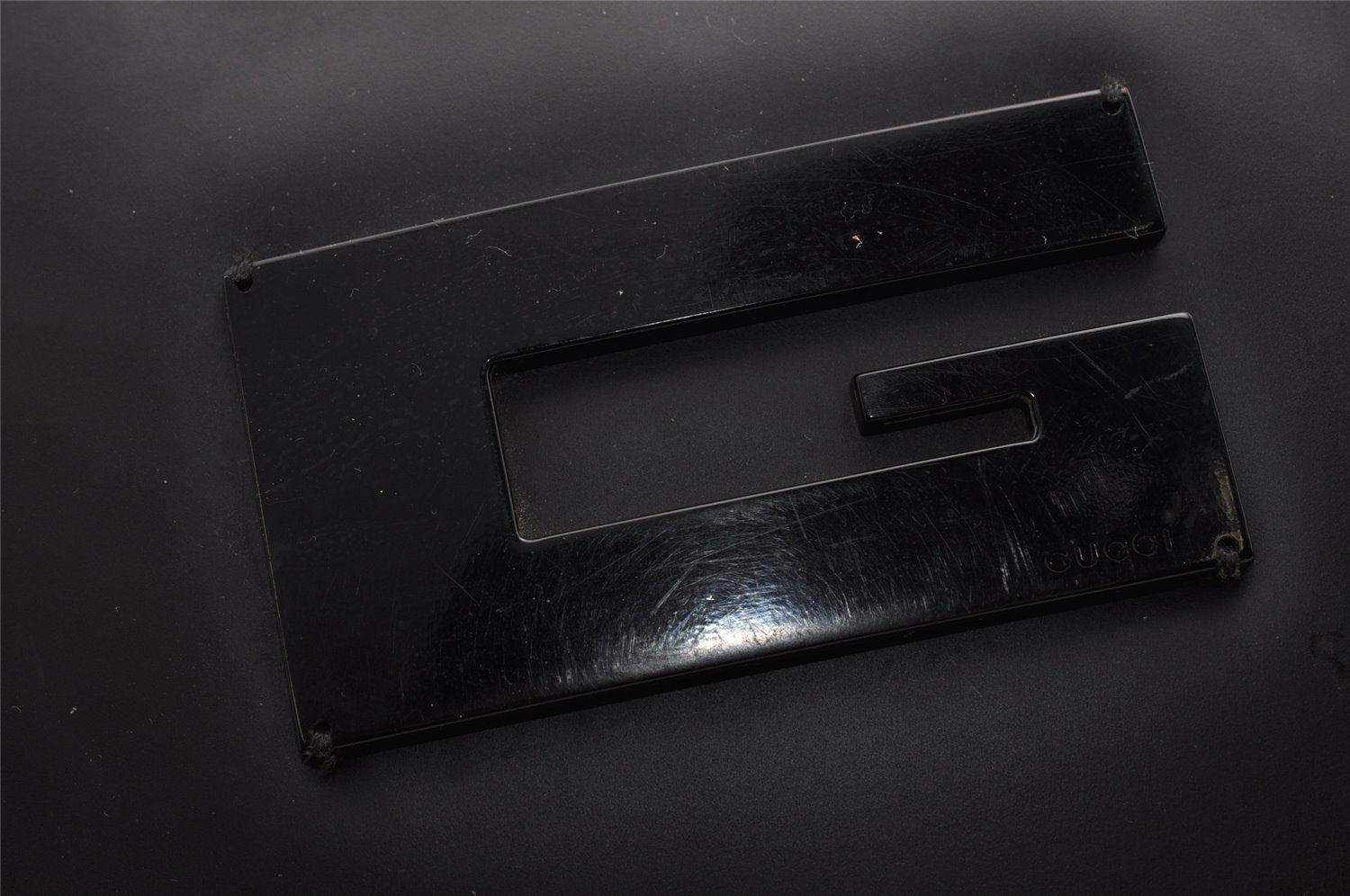 Authentic GUCCI Vintage Hand Tote Bag Purse Leather 0000812 Black 5122I