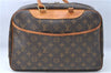 Authentic Louis Vuitton Monogram Deauville Hand Bag M47270 LV Junk 5123B