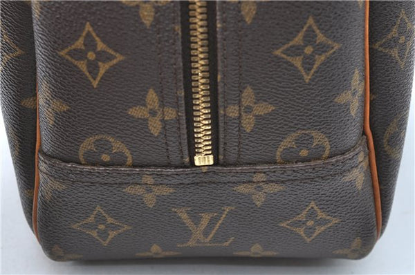 Authentic Louis Vuitton Monogram Deauville Hand Bag M47270 LV Junk 5123B