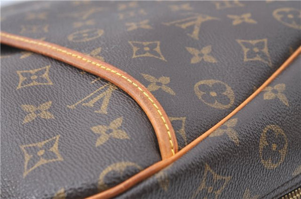 Authentic Louis Vuitton Monogram Deauville Hand Bag M47270 LV Junk 5123B