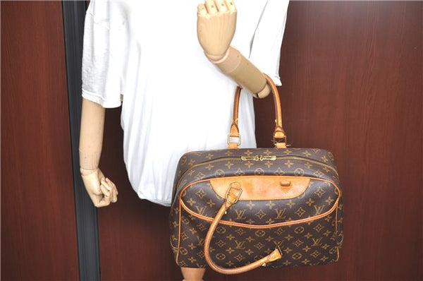 Authentic Louis Vuitton Monogram Deauville Hand Bag M47270 LV Junk 5123B