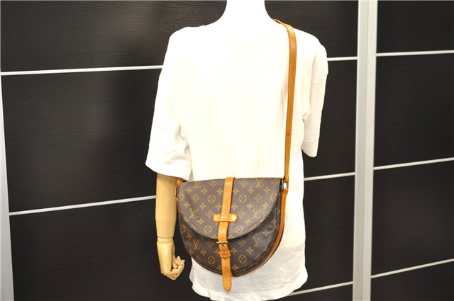 Auth Louis Vuitton Monogram Chantilly GM Shoulder Cross Body Bag M51232 LV 5123D