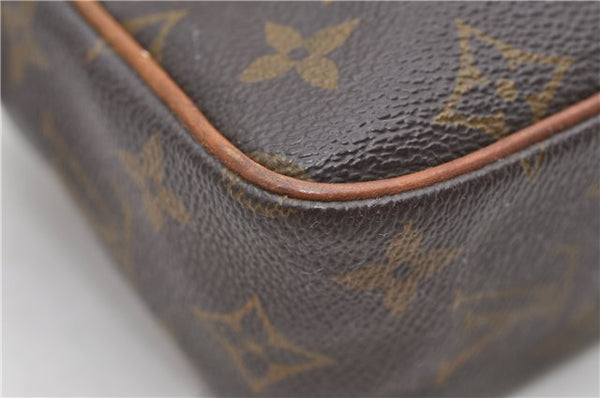 Authentic Louis Vuitton Monogram Compiegne 23 Clutch Hand Bag M51847 LV 5124D